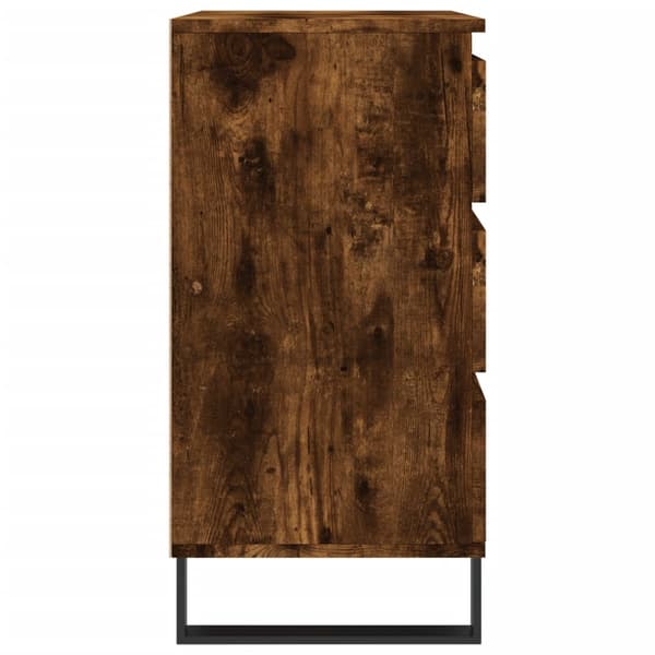 vidaXL kommode, røget eg, 60x35x70 cm, træbaseret materiale
