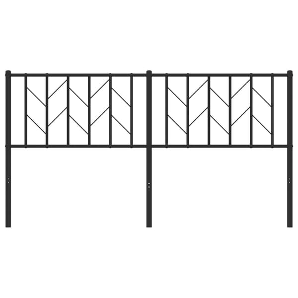 vidaXL metalsengegavl sort 160 cm