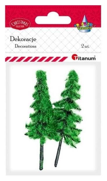 Plast juletræer 2 stk.