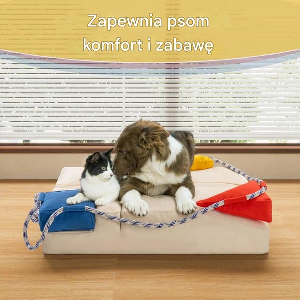 Hund-/kattbädd med dubbelfunktion