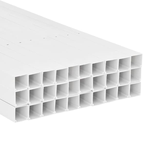 vidaXL Elrör, 40x25 mm, 30 m, PVC