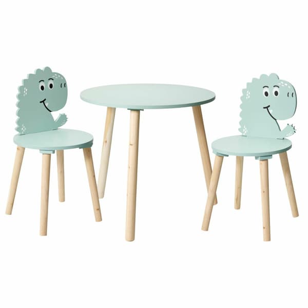 Dinosaurie-barnbord och stolar