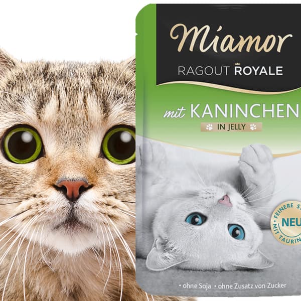 Miamor Royale mit Kaninchen - våt kaninfoder i gelé 100g