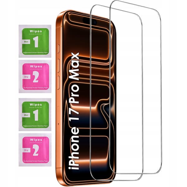 ETUI til IPHONE 17 PRO MAX SILIKONE GLITTER SHINE glitter 2mm ETUI + 2x GLAS