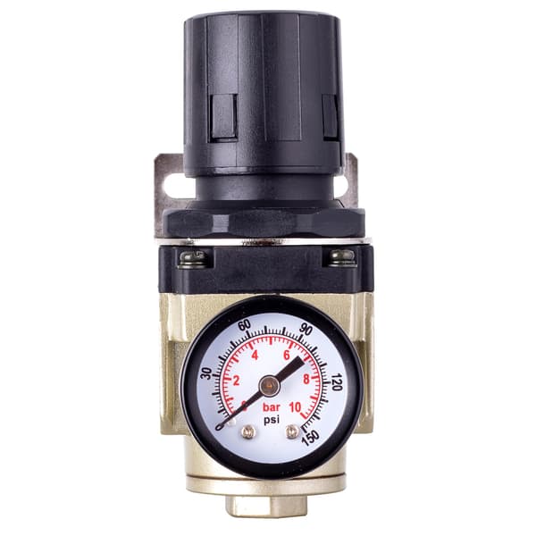Luftreducer med 1/4 gauge til kompressor