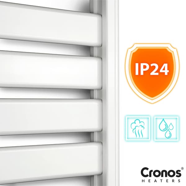 Cronos TW-500 Elektrisk Badrumsradiator Vit
