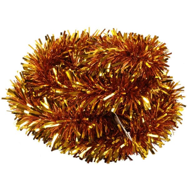 Juletræskæde, guld, tyk/tynd snit, 3m