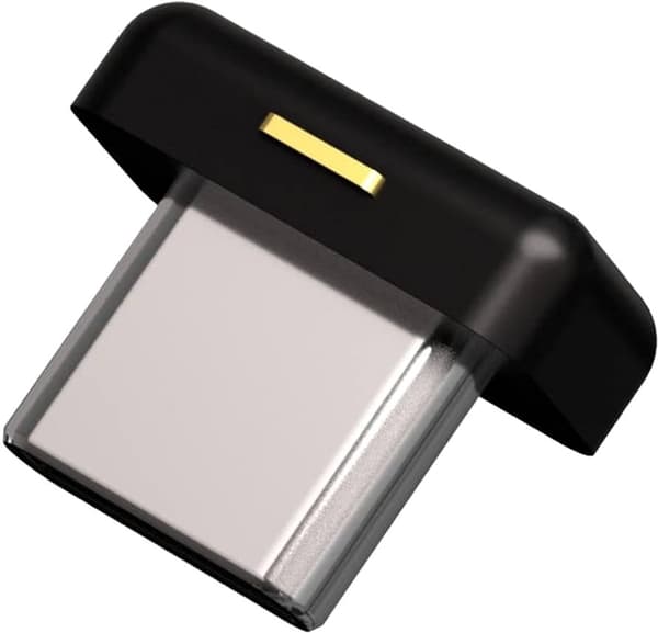 Yubico 5C Nano USB-C Sort sikkerhedsnøgle