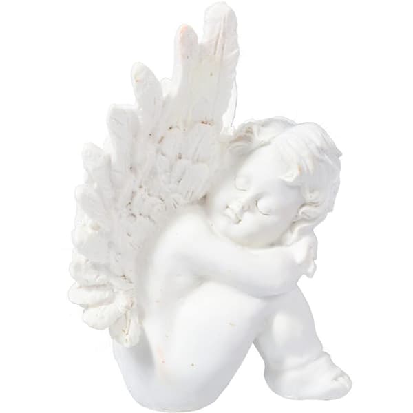 HVID ENGEL MED VINGER 15 cm
