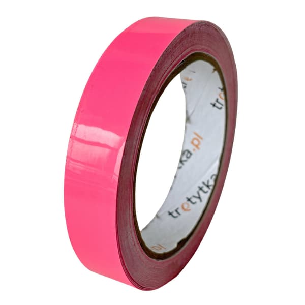 Fluorescerende tape 20 mm x 10 m lyserød