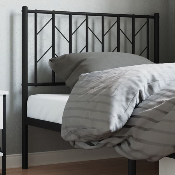 vidaXL metalsengegavl sort 90 cm