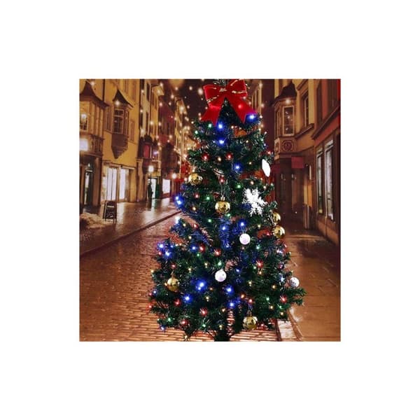Julgransbelysning 100 LED-blixtar, inomhus, kallvit