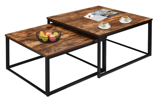 Velen Rustikt antik ek loft soffbord