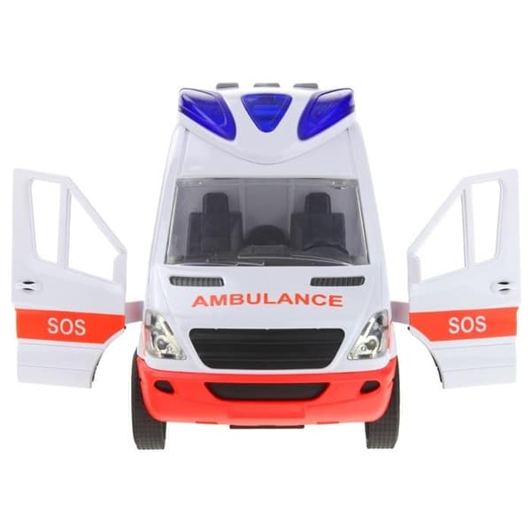 Ambulance Van Bilkørsel Lyde Båre Åbner Døre