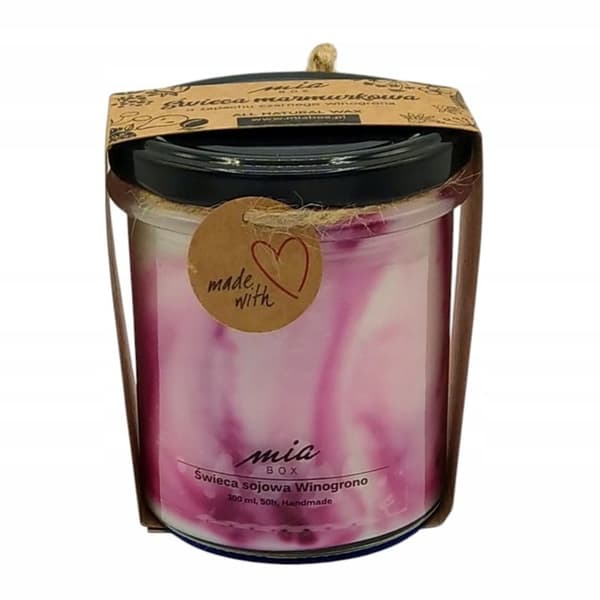 Marmorerat sojaljus Black Grape 240g