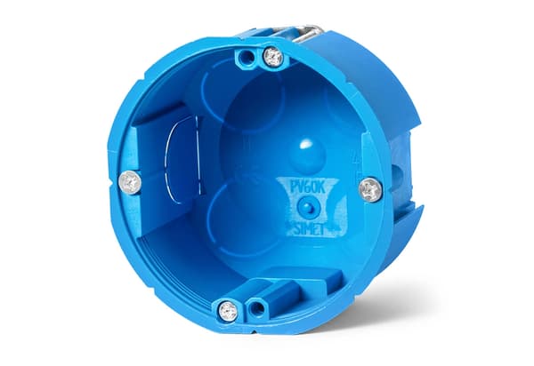 60 mm indbygget el-boks til gipsplader 1 stk. Simet