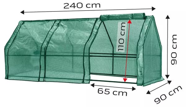 NEO Tools Drivhus 240 x 90 x 90 cm 15-912