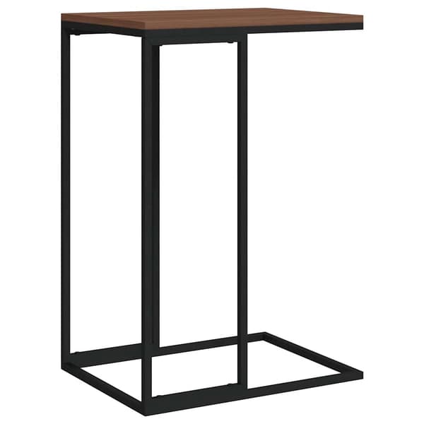 vidaXL sidebord, sort, 40x30x59 cm, træbaseret materiale