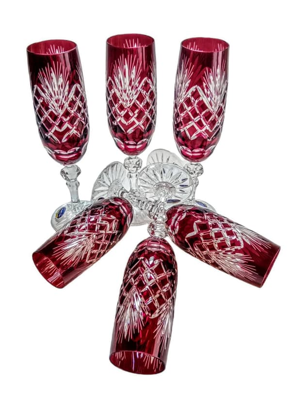 Ruby Crystal -samppanjalasit 150ml, ananas