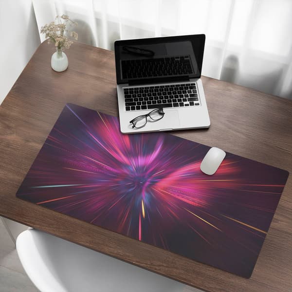 Skridsikker gamingmusemåtte Cosmic Flashes 100x50 cm