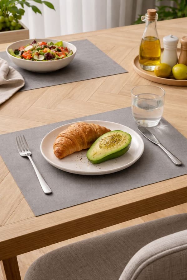 Basis bordskåner 45x30 grå