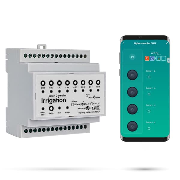 Tuya 8-stations Zigbee CH8ZN vandingscontroller