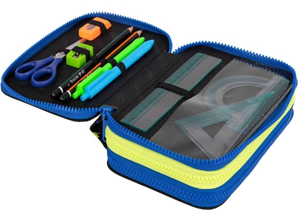 Coolpack Triple Pennfodral med Equipment Jumper 3 Atlantis trefack
