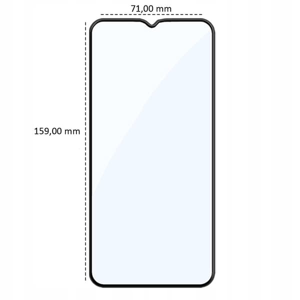 2x Härdat glas för Samsung Galaxy M23 5G med helskärmstäckning, 5D-glas