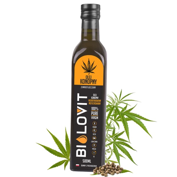 Bilovit - Koldpresset hampolie - 500 ml