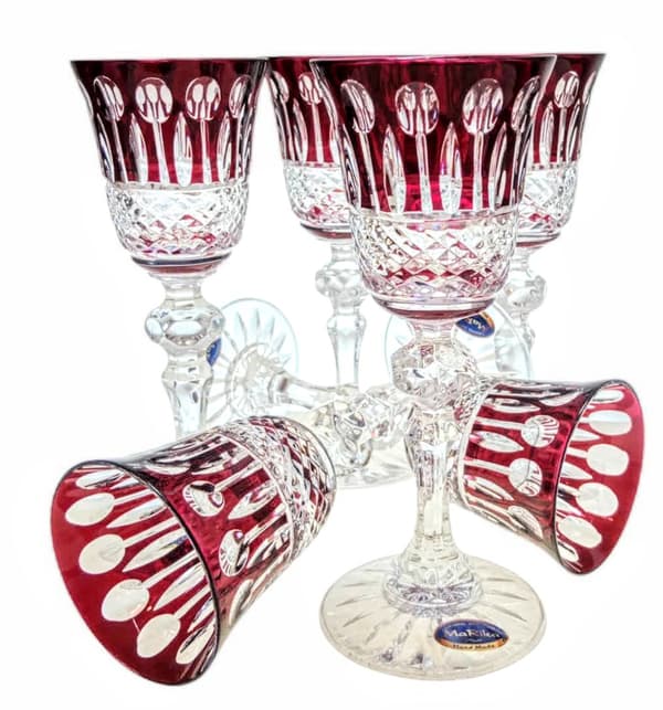 Ruby Crystal Likörglas 60 ml Franska