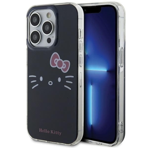 Hello Kitty HKHCP14LHKHLK iPhone 14 Pro 6,1" sort/sort hårdt cover IML Kitty Face