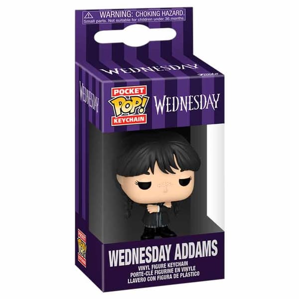 Funko POP nøglering Wednesday Addams samlerfiggur