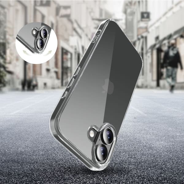 iPhone 17 FlexAir Hybrid -kotelo - läpinäkyvä
