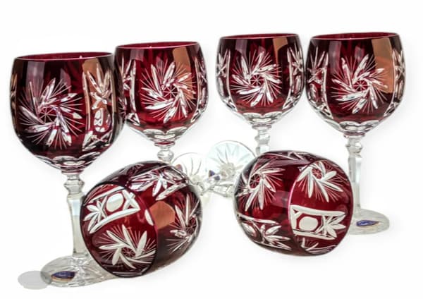 Ruby Crystal vinglas 280 ml olivkvarn
