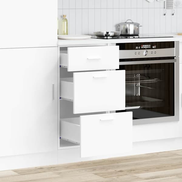 vidaXL Underskåp vit 40x46x81,5 cm limmat trä