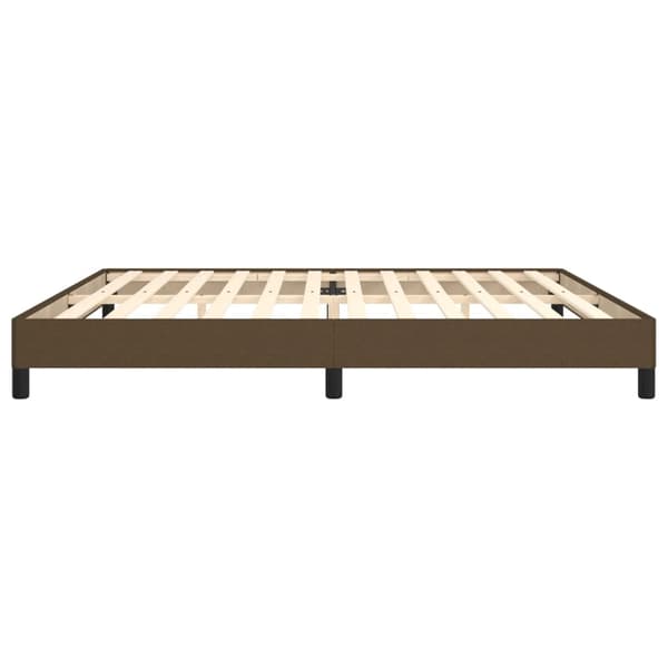 vidaXL sengestel uden madras mørkebrun 200x200 cm stof