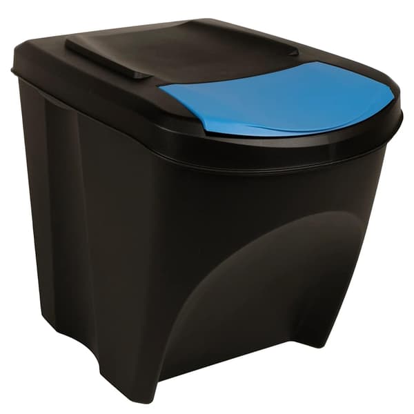 vidaXL stabelbare affaldsbeholdere, 3 stk., antracit, 75 l