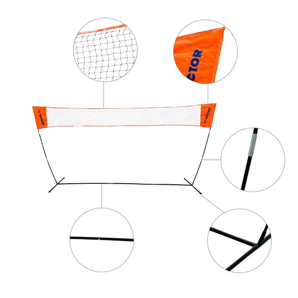 Net Easy 3 m VICTOR fritstående badmintonnet