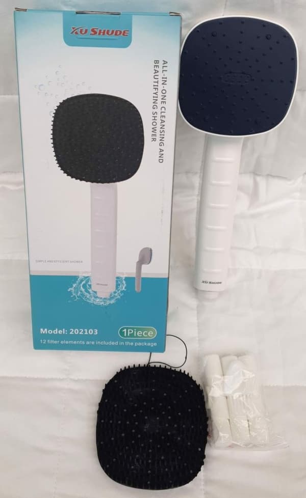 Brusehoved med massagetilbehør 6 dyser
