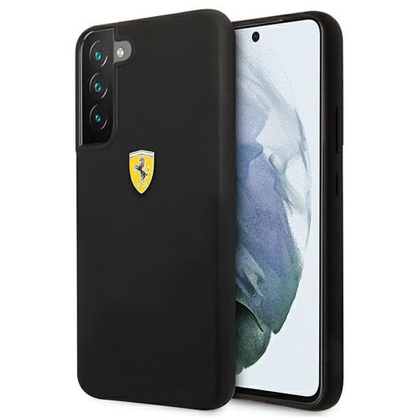 Ferrari On Track Silikone Etui til Galaxy S22, Sort