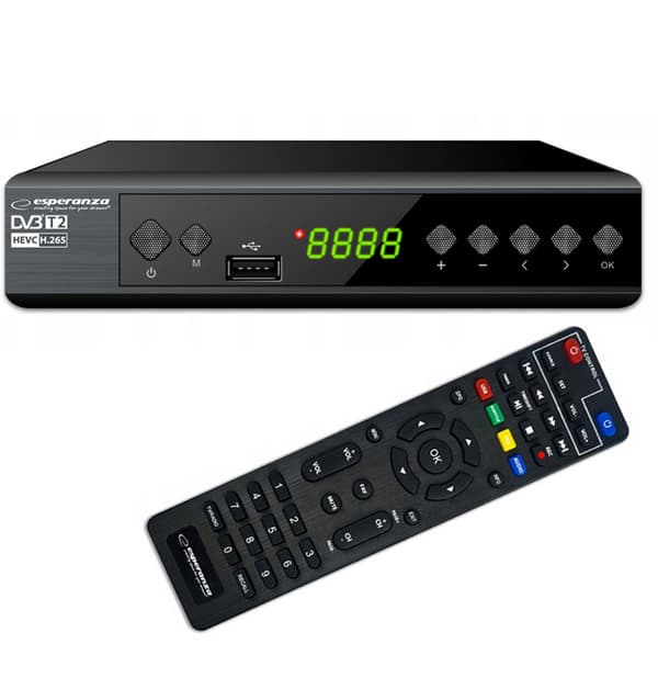JORDBUNDET TV-TUNER DEKODER DVB-T2 FULL HD HDMI USB