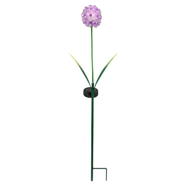 Dekorativ LED-blomma på pinne, lila h70