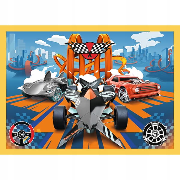 Hot Wheels 4in1 legetøjsbiler sæt / Mattel