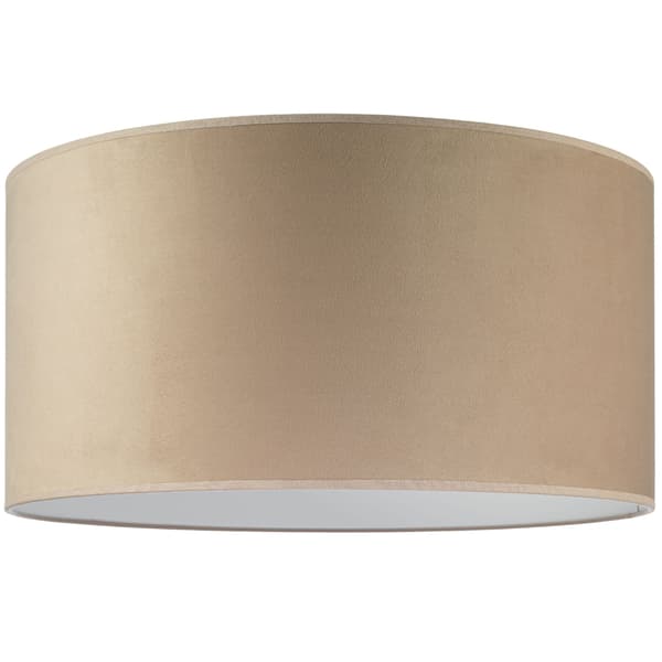 Tornado lampskärm rund 50 sammet cappuccino