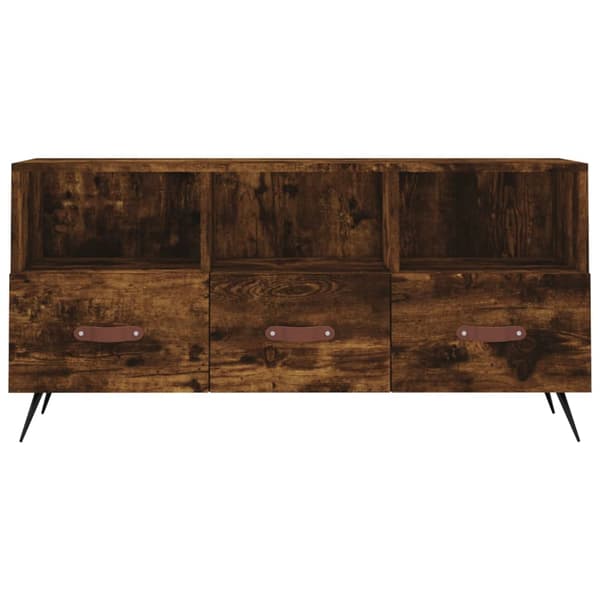 vidaXL TV-skab røget eg 102x36x50 cm
