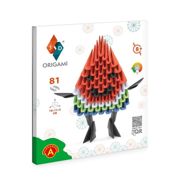 Origami 3d. Vesimeloni.
