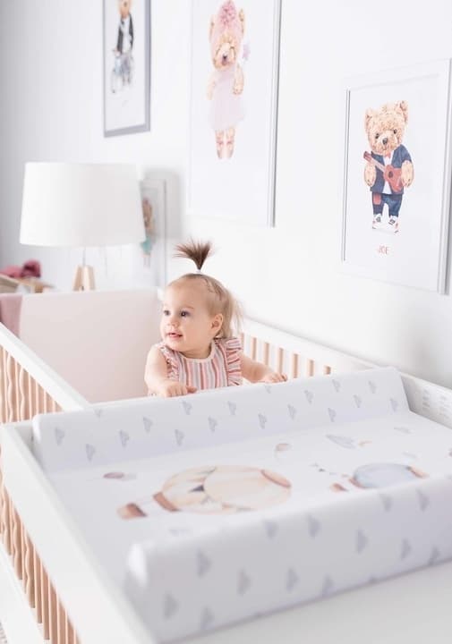 Ceba Baby Basic mjuk skötbädd Mus 50 x 70 cm