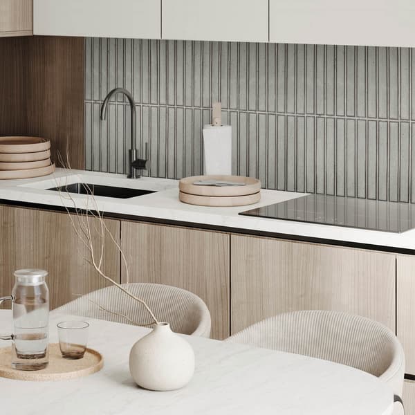 Estetisk vinyltapet med tryck 100x50 cm rektangulära paneler i nät