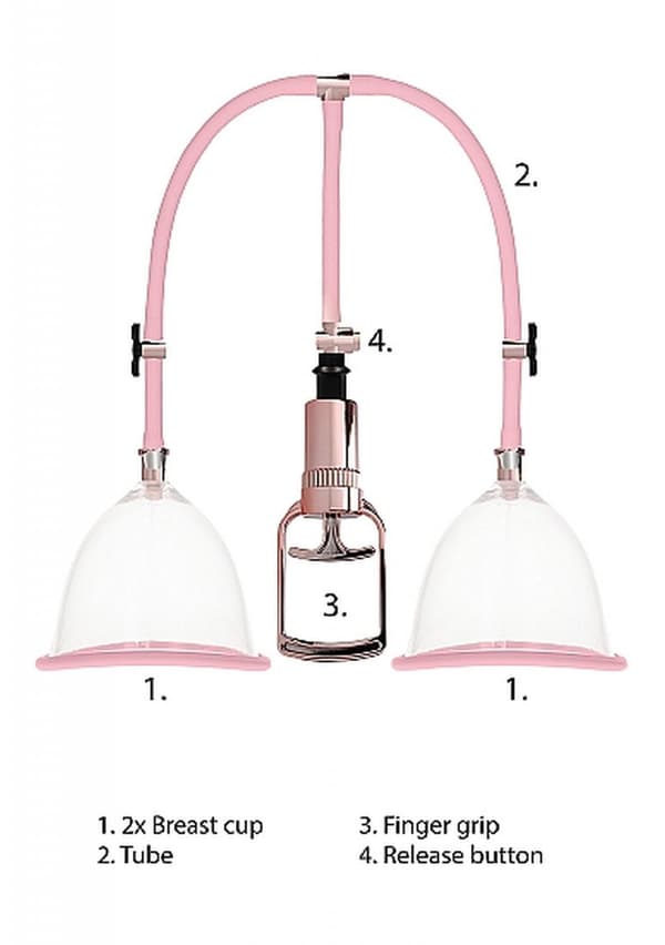 Bröstpumpset Medium Roséguld