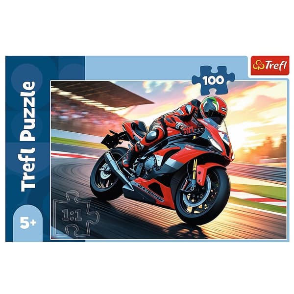 Puzzle 100 Fast TREFL -moottoripyörä